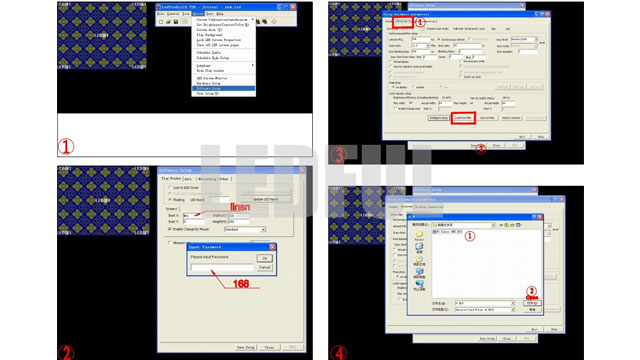 Numero di serie e Password LED Studio-come caricare File RCG e File CON