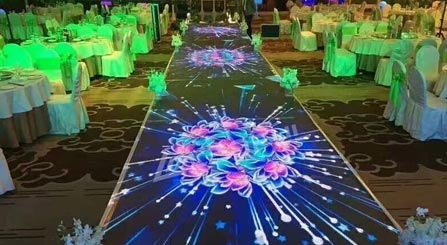 Display a LED interattivo per la danza del pavimento per la scena del matrimonio
