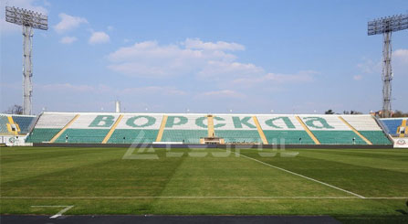 Display perimetrale a LED per stadio di calcio ucraino