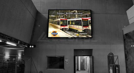 Schermo LED di servizio anteriore della metropolitana ungherese