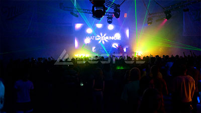 Display a LED per eventi del Festival di danza dell'acqua della Russia