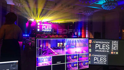 Display a LED per eventi sul palco Indoor ceco