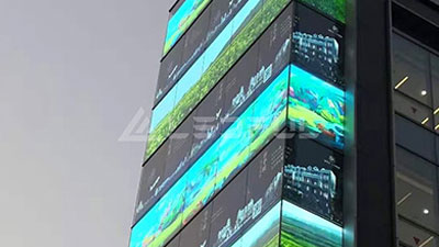 LEDFUL produce grandi schermi per finestre in francia