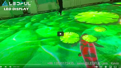Schermo LED da pavimento interattivo per interni con prestazioni sorprendenti