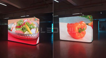 Schermo LED ad angolo tondo 3D Performance